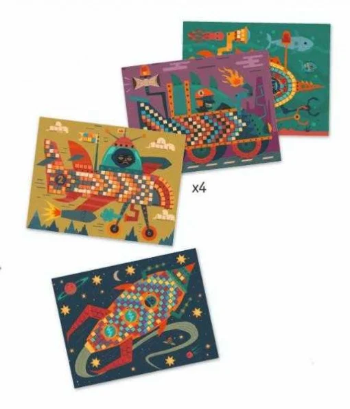 Joc creativ mozaic La volan, Djeco [2]