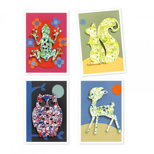 Joc creativ pictura cu bile din sticla Animale, Djeco [5]