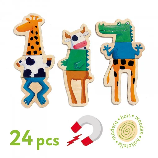 Joc cu magneti Animale amuzante, Djeco [3]