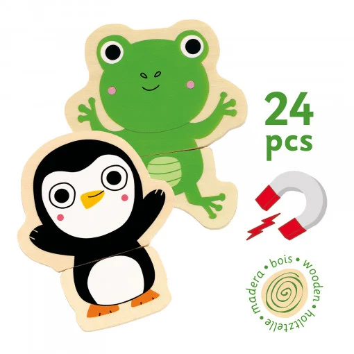 Joc cu magneti Animale prietenoase, Djeco [3]