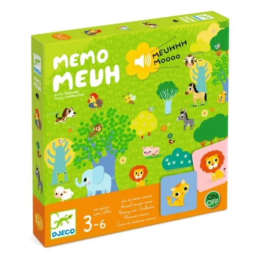Joc de memorie cu sunete Memo Meuh, Djeco [2]