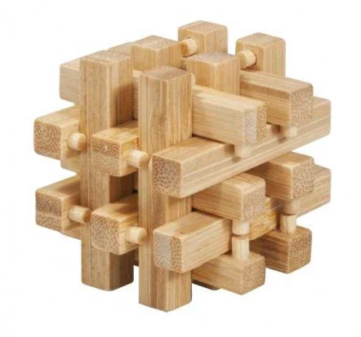 Joc logic IQ 3D Puzzle in cutie metalica-2, Fridolin [1]