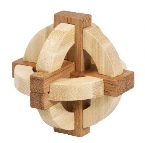 Joc logic IQ 3D Puzzle in cutie metalica Double disck, Fridolin [1]
