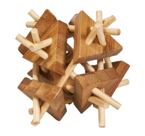 Joc logic IQ 3D Puzzle Sticks&triangles, Fridolin [1]