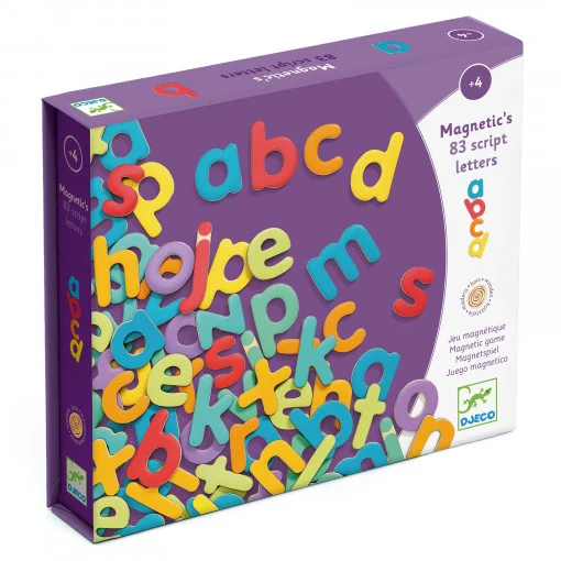 Joc magnetic 83 litere colorate, Djeco [3]