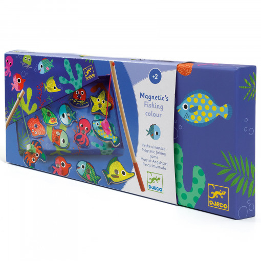 Joc magnetic de pescuit Fishing colour, Djeco [4]