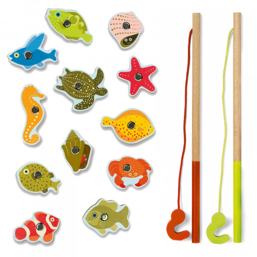 Joc magnetic de pescuit Fishing tropic, Djeco [2]