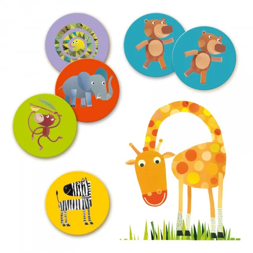 Joc memorie Animale din jungla, Djeco [2]