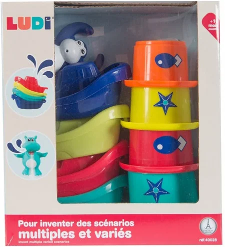 LUDI Jucarie de baie "Mini Monkeys" [4]