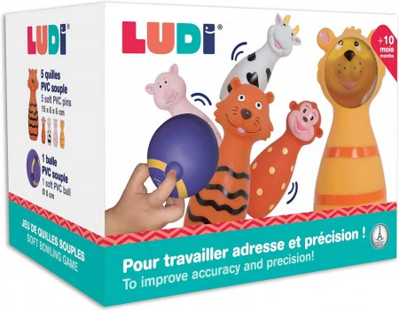 Ludi set de popice Soft cu animalute [8]