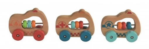 Masinuta din lemn, jucarie pentru bebe, Egmont Toys [1]