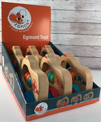 Masinuta din lemn, jucarie pentru bebe, Egmont Toys [3]