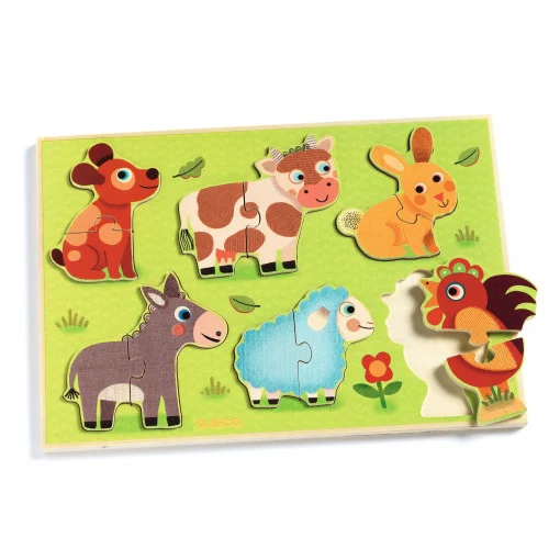Puzzle din lemn Coucou, Djeco [1]