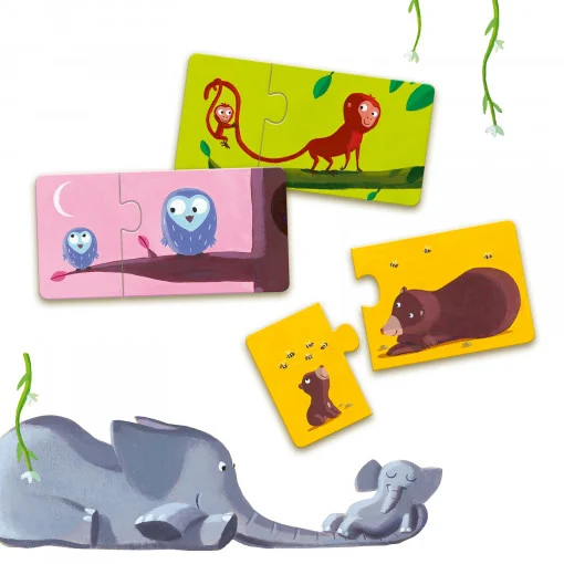 Puzzle duo Mama si puiul, Djeco [2]