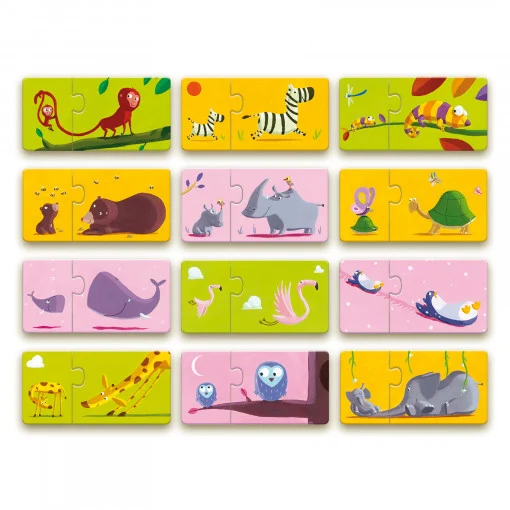 Puzzle duo Mama si puiul, Djeco [3]