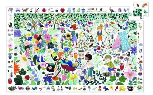 Puzzle observatie 1000 de flori, Djeco [1]