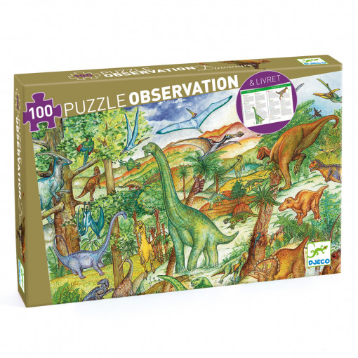 Puzzle observatie Dinozauri, Djeco [2]