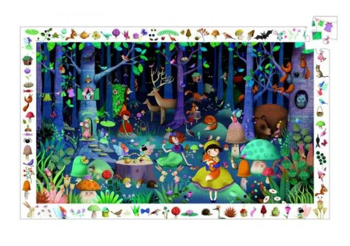 Puzzle observatie Padurea fermecata, Djeco [1]