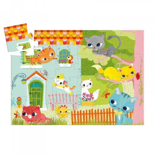 Puzzle Pisici jucause, Djeco [3]