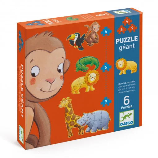 Puzzle progresiv Animale salbatice, Djeco [4]