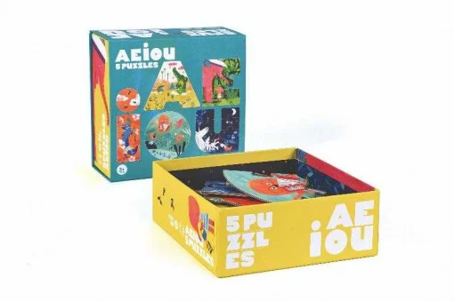 Puzzle progresiv vocale AEIOU, Londji [3]
