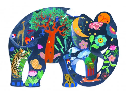 Puzzle Puzz'Art Elefant, Djeco [2]
