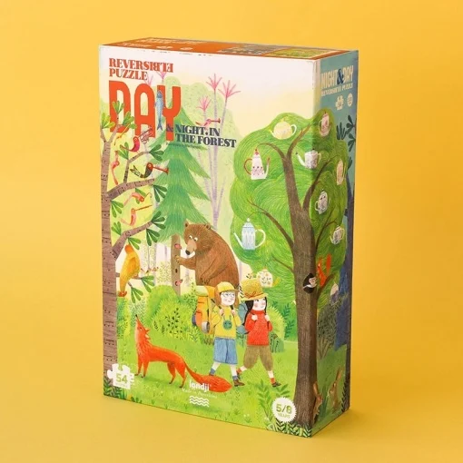 Puzzle reversibil Zi si noapte in padure, Londj [4]