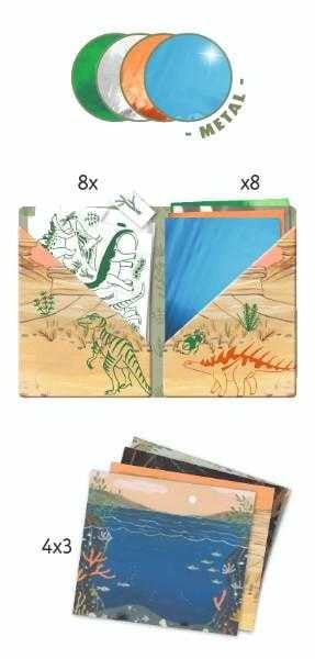 Set creativ transfer Dinozauri, Djeco [4]