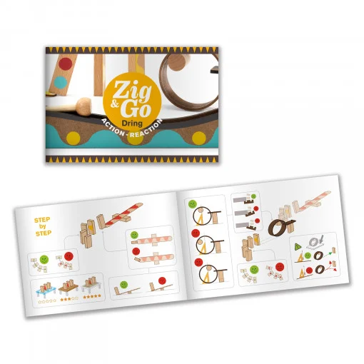 Set de constructie trasee Zig & Go Dring 25 piese, Djeco [4]