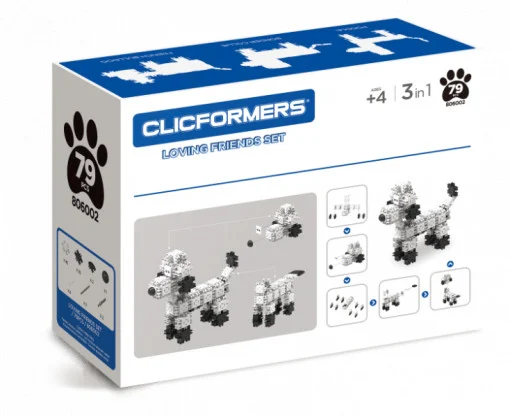 Set de construit Clicformers-Animale prietenoase, 79 piese [2]