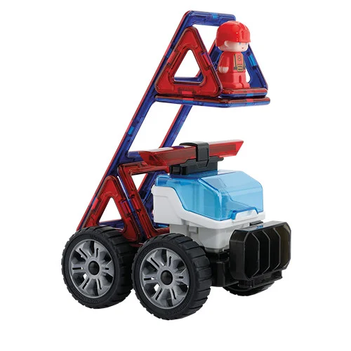 Set magnetic de construit- Magformers, masini de interventie [6]