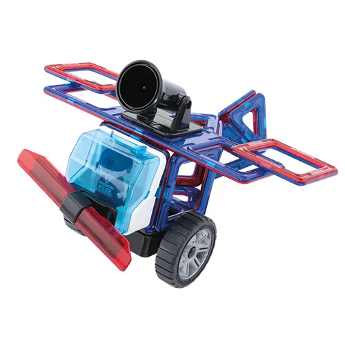 Set magnetic de construit- Magformers, masini de interventie [5]