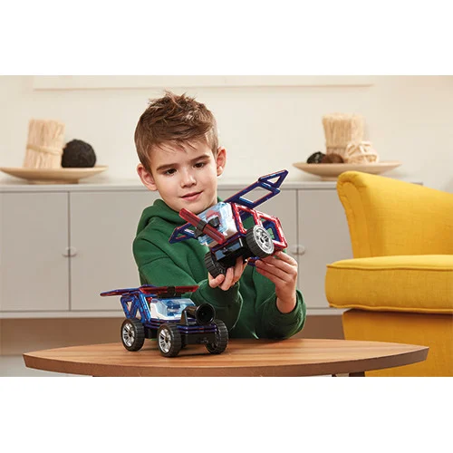 Set magnetic de construit- Magformers, masini de interventie [7]