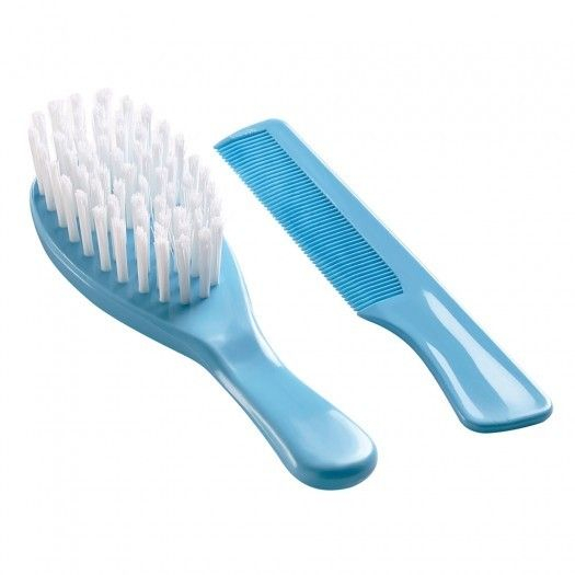 Set perie si pieptan pentru bebelusi Thermobaby-Bleu [1]