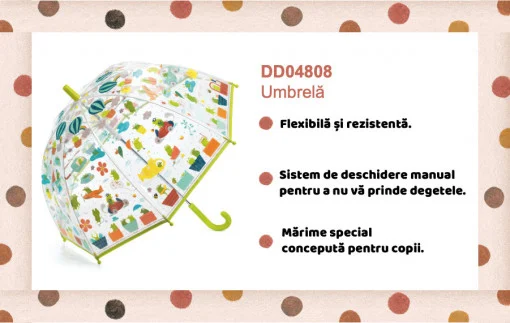 Umbrela pentru copii Broscute, Djeco [3]
