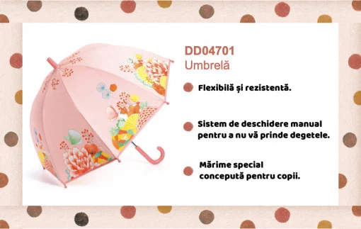 Umbrela pentru copii Flori, Djeco [2]
