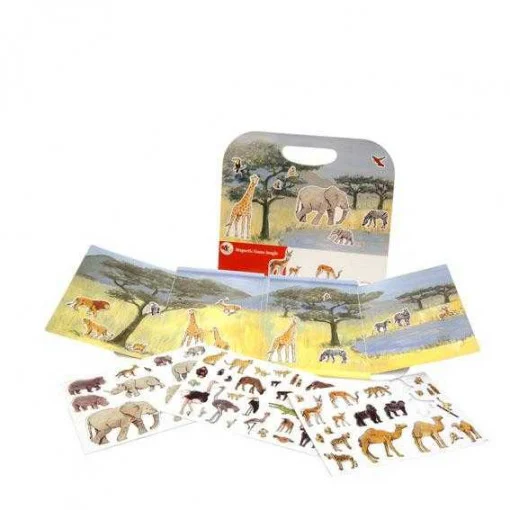 Joc stiintific - Animale din jungla, set magnetic, Egmont Toys