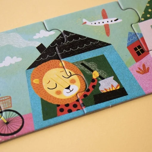 Puzzle gigant Drumul lung cu bicicleta, Londji [9]