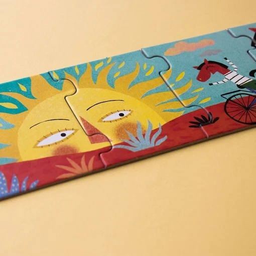 Puzzle gigant Drumul lung cu bicicleta, Londji [5]