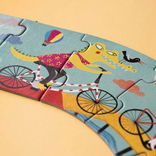 Puzzle gigant Drumul lung cu bicicleta, Londji [6]