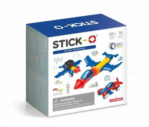 Jucarii constructive - Set cu magneti Stick-O, Vehicule