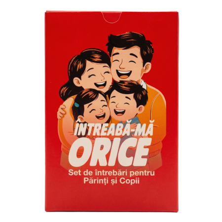 Jocuri - Joc de cărți Întreabă-mă orice - Set de întrebări pentru Părinți și Copii