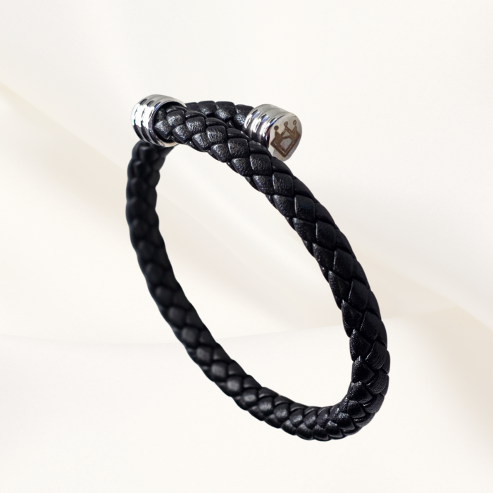 Bratara piele unisex Black Ice [3]