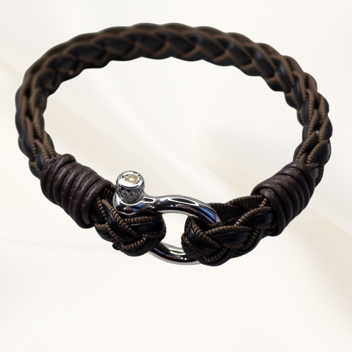 Bratara impletita din piele Dark Power [3]