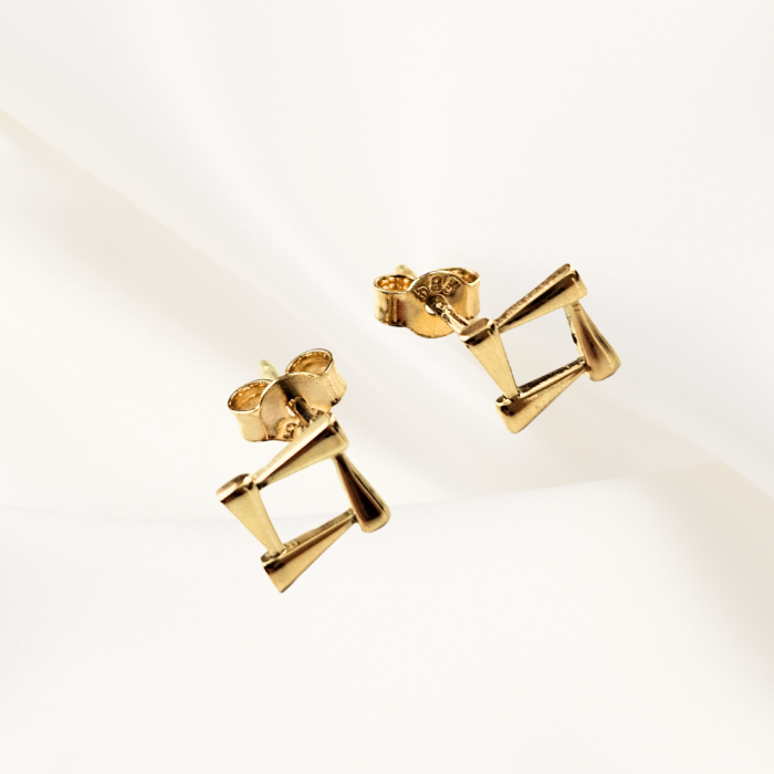 Cercei ,,Elegance Square'', Aur Galben 14K [2]