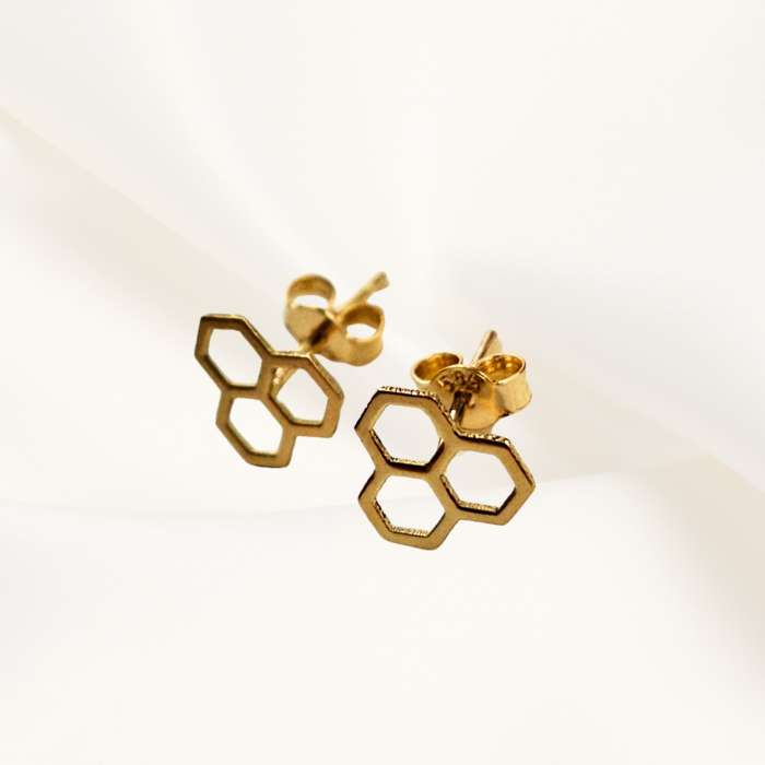 Cercei ,,Molecula Fericirii'' Aur galben 14K [1]