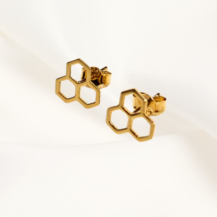 Cercei ,,Molecula Fericirii'' Aur galben 14K [3]