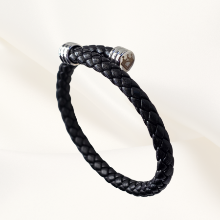 Bratara piele unisex Black Ice [2]