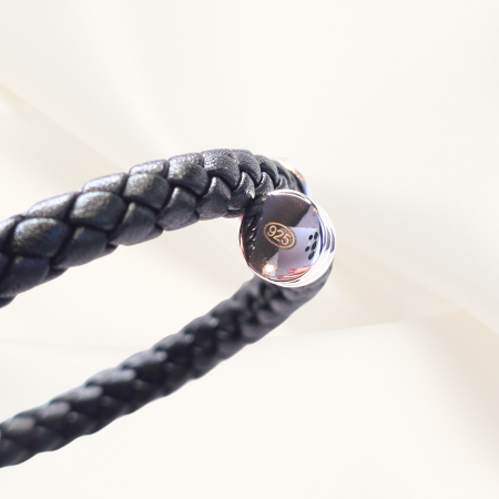 Bratara piele unisex Black Ice [3]