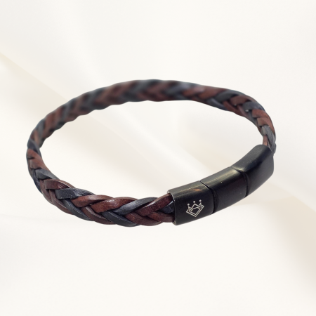 Bratara din piele Wine & Navy Signature [1]